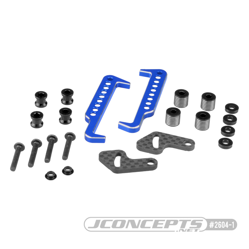 JConcepts swing operated battery retainer set - blue - Click Image to Close