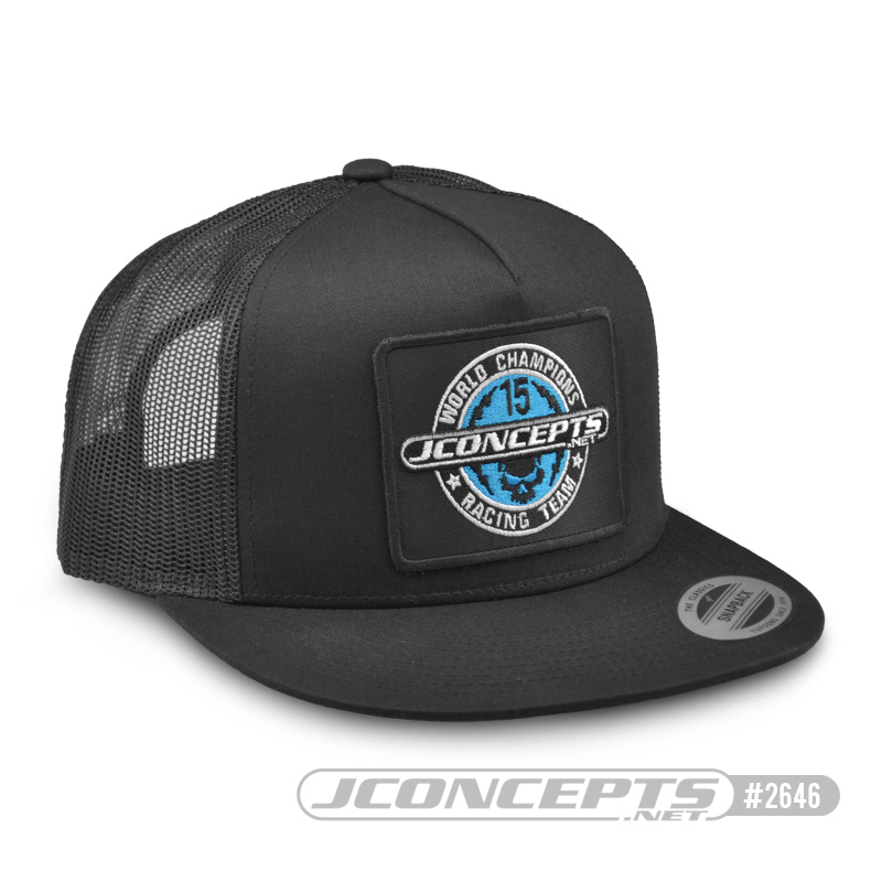 JConcepts - Skull hat - embroidered, flat bill, mesh, snapback design