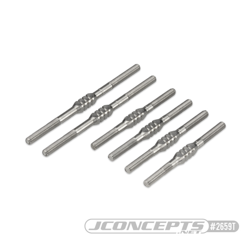 JConcepts - Tekno - EB410 Fin Titanium turnbuckle set - 6pc.