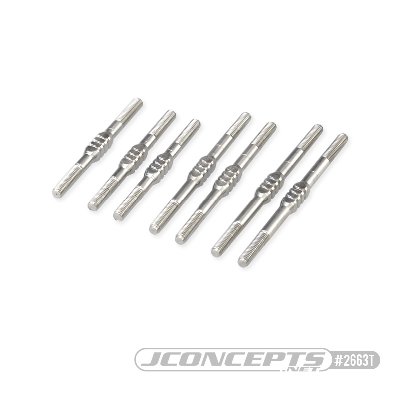 JConcepts Yokomo YZ4-SF Fin Titanium turnbuckle set - 7pc. - Click Image to Close