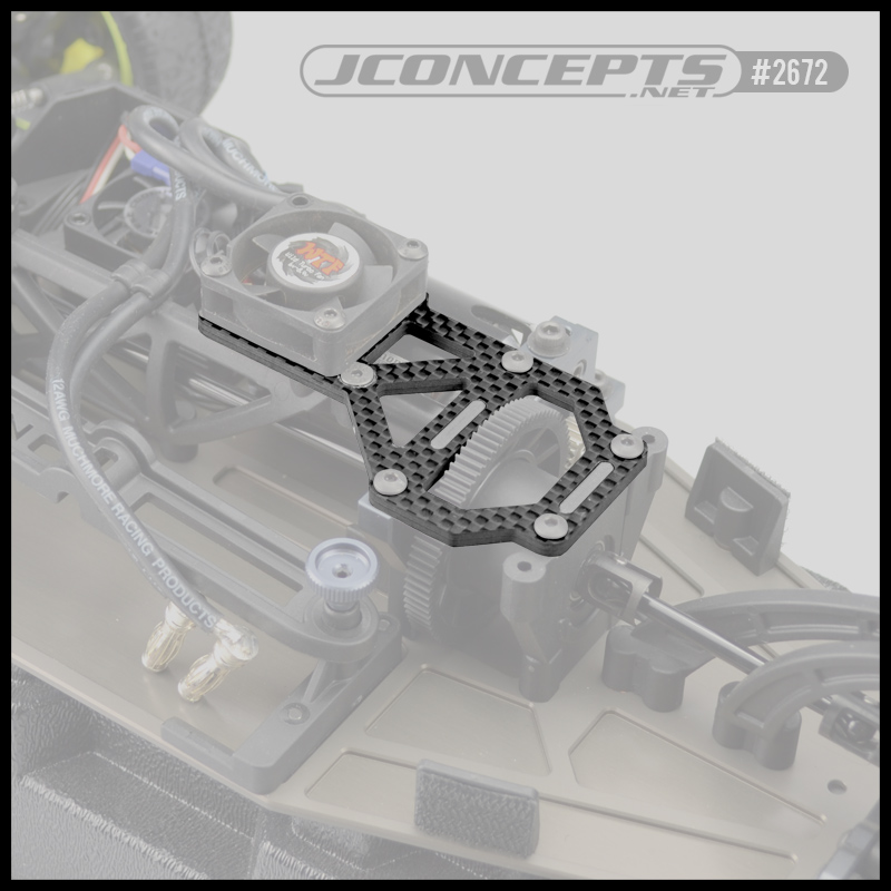 JConcepts Tekno - EB410 carbon fiber upper deck, off-set fan m - Click Image to Close