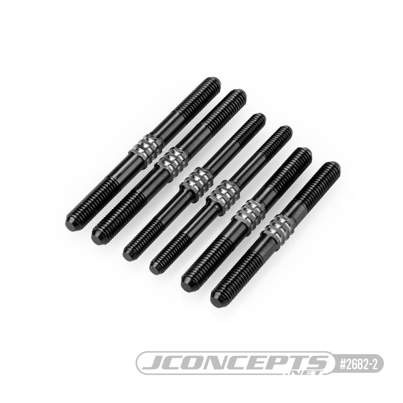 JConcepts D819/E819 Fin Titanium Turnbuckle Kit-Stealth Black(6) - Click Image to Close