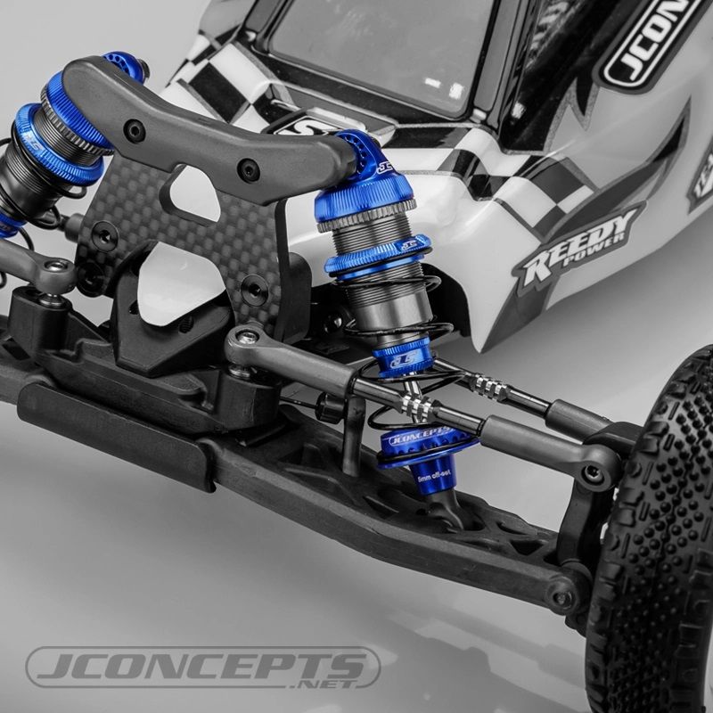 JConcepts Fin 13mm Shock Cap Fits T/A 13mm Shock Body - Blue