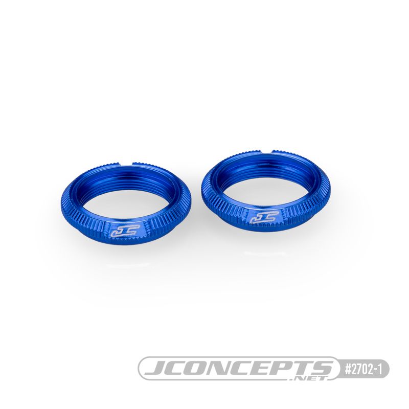 JConcepts Fin 13mm Shock Collar Fits T/A 13mm Shock Body - Blue