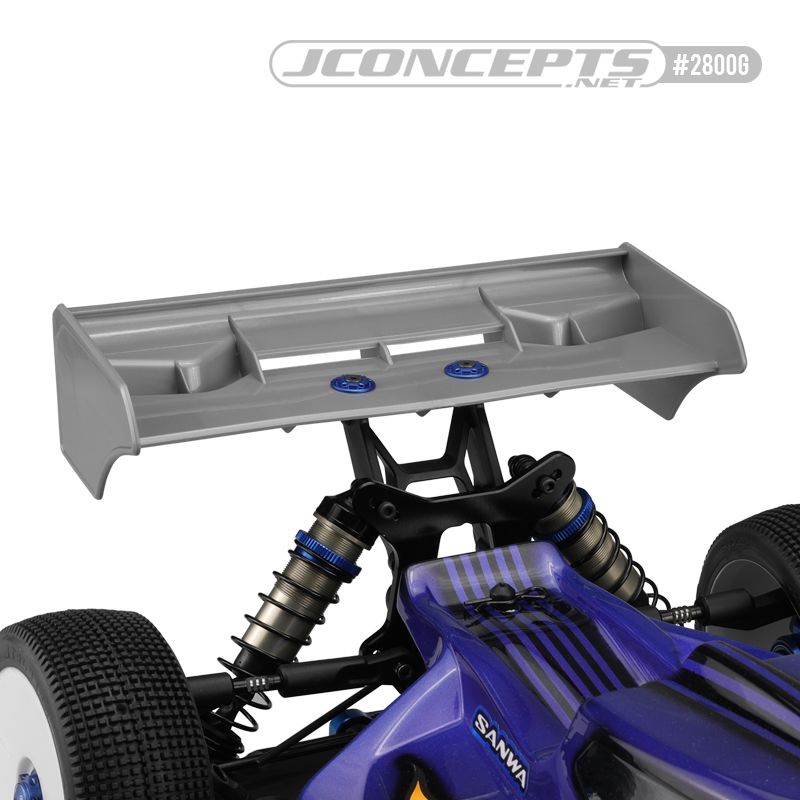 JConcepts F2I 1/8th buggy | truck wing, yellow - Click Image to Close