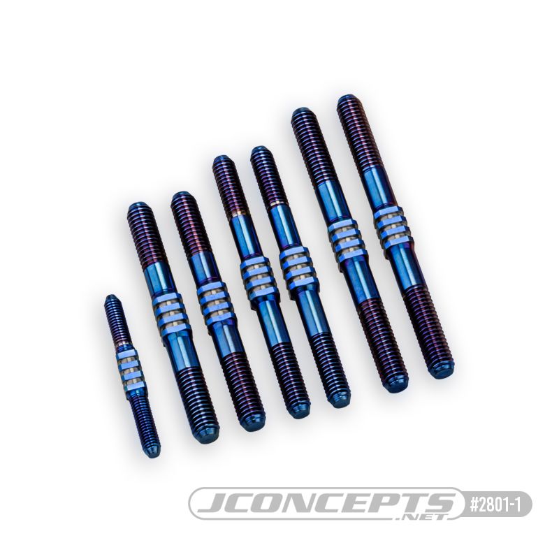 JConcepts TLR 8ight-X 2.0 - E Fin Titanium Turnbuckle Set - 7pc