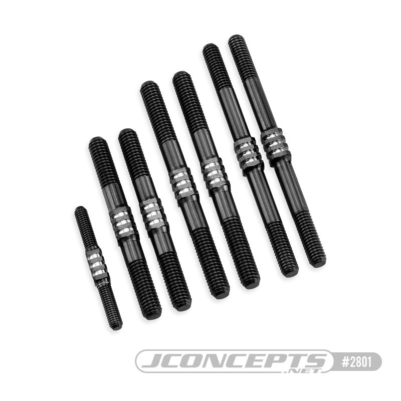 JConcepts TLR 8ight-X 2.0 - E Fin Titanium Turnbuckle Set - 7pc - Click Image to Close