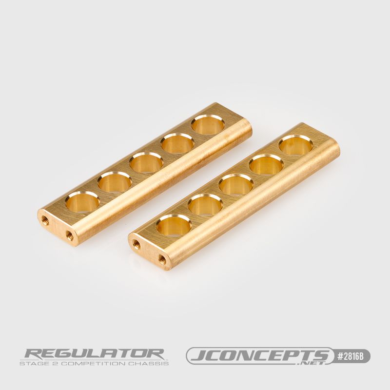 JConcepts Regulator Brass Horizontal Chassis Member (2)