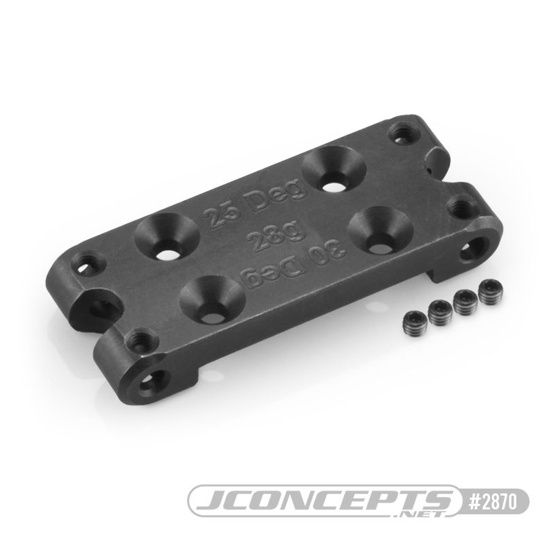 JConcepts B6.3 | T6.2 | SC6.2 Steel front bulkhead, 28g - Click Image to Close