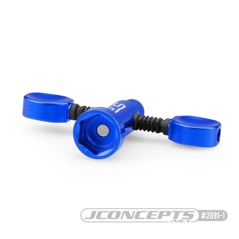 JConcepts 17mm Finnisher magnetic T-handle wrench (blue) - Click Image to Close