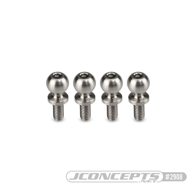 JConcepts Ti Regulator lower cradle 6 x 6mm ball-stud, 4pc