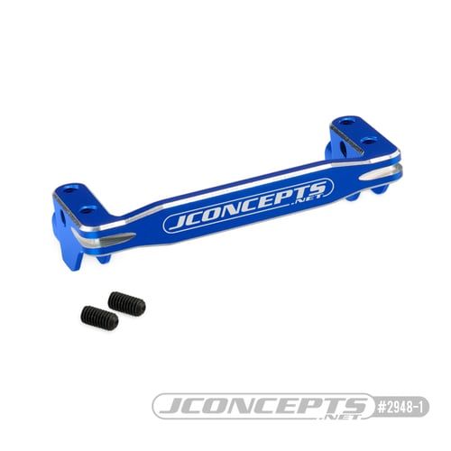 JConcepts RC10B7, T6.4, SC6.4, B6.4 Servo Mount Brace - Blue