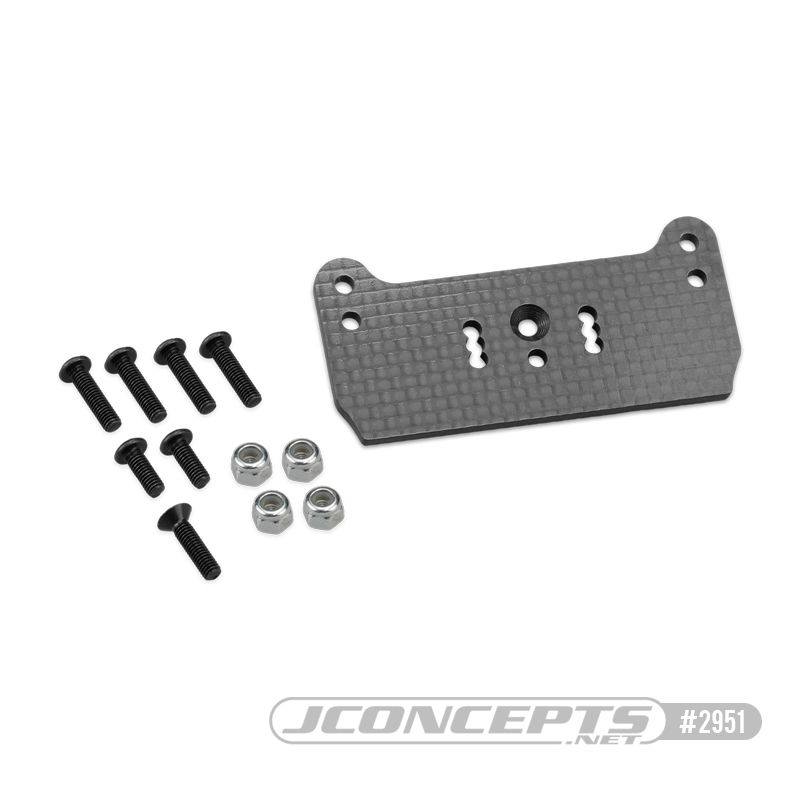 JConcepts F2 Truggy Body Mount Adaptor, Carbon Fiber (RC8T3)