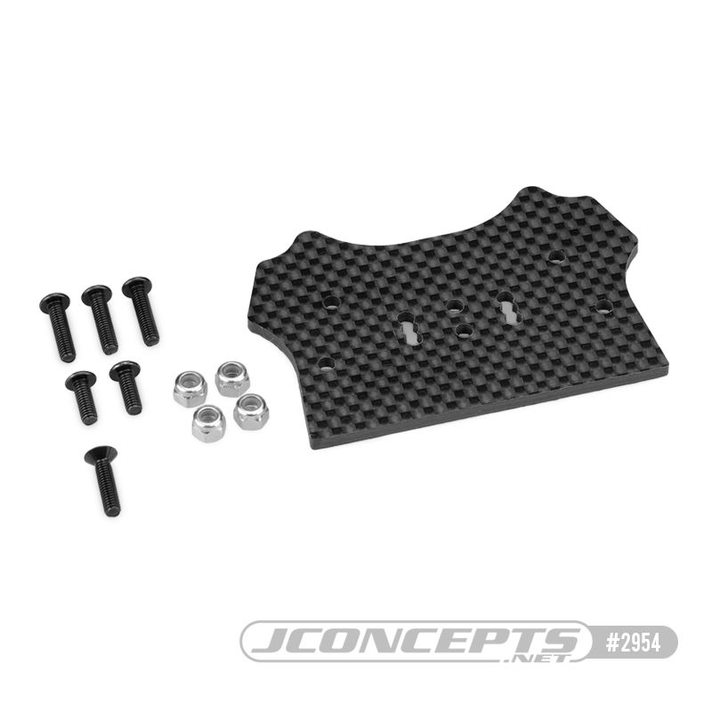 JConcepts F2 Truggy Body Mount Adaptor CF - HB D8T Evo 3