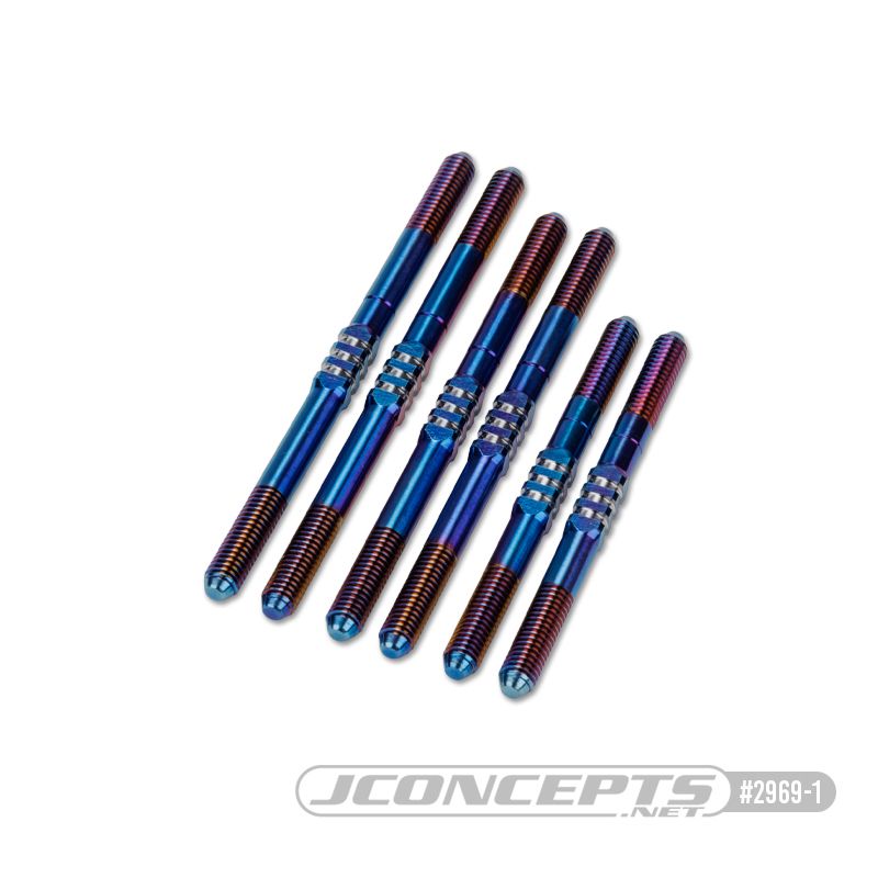 JConcepts - Cougar LD3 Fin turnbuckle kit - burnt blue - Click Image to Close