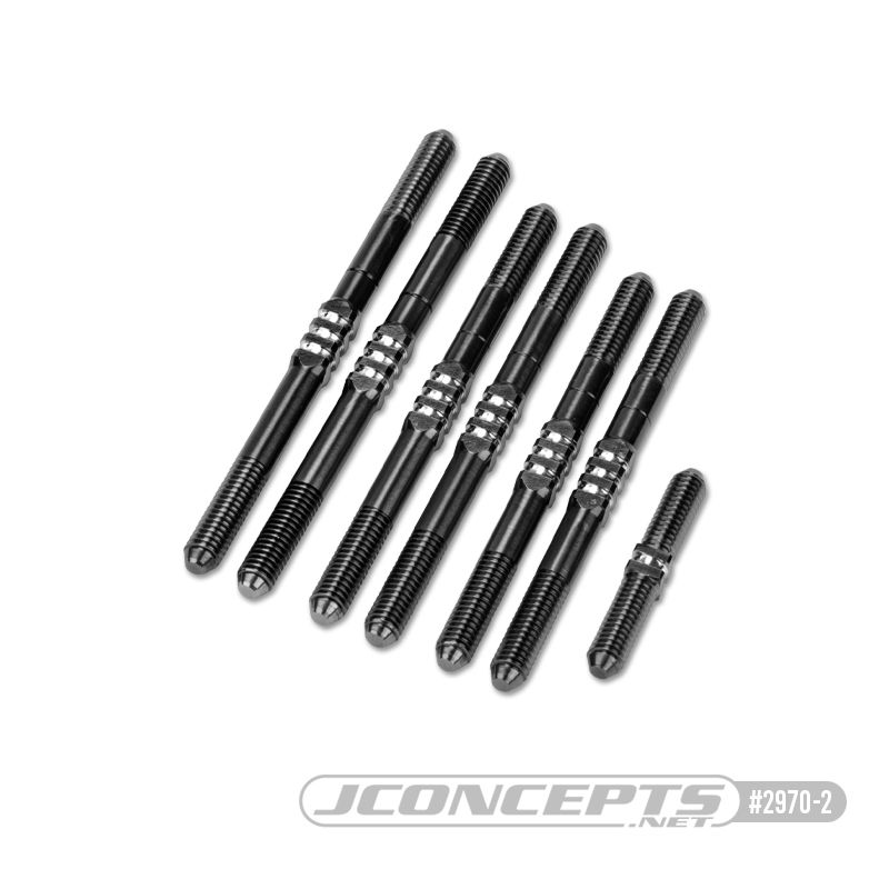 JConcepts - Cat L1R Fin turnbuckle kit - stealth black - Click Image to Close