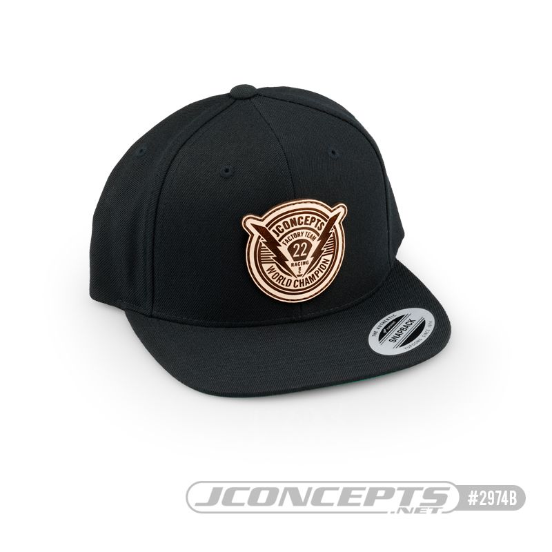 JConcepts - "Forward Pursuit" 2022 Hat (flat bill) - Black - Click Image to Close