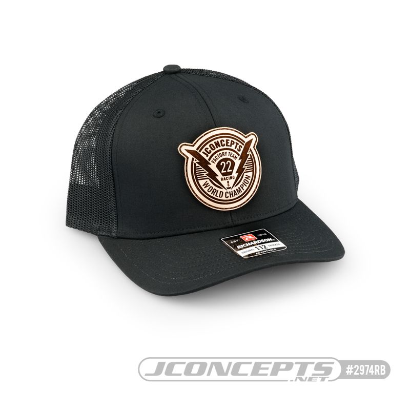 JConcepts - "Forward Pursuit" 2022 Hat (round bill) - Black - Click Image to Close