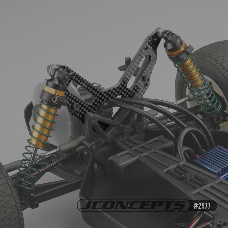 JConcepts RC10T2 3.0mm Carbon Fiber rear shock tower