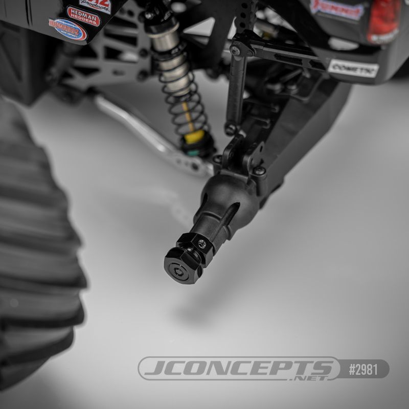 JConcepts 17mm Hex Axle Kit For Losi LMT - Black (4)