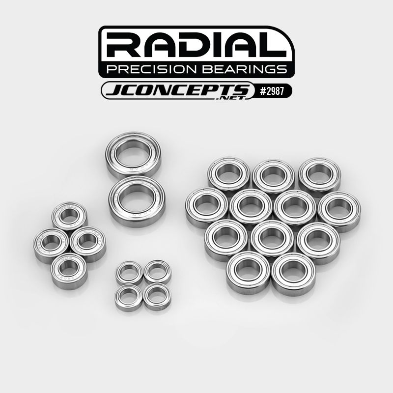 JConcepts Radial NMB Bearing Set - Fits HB D819RS/D8T Evo 3 - Click Image to Close