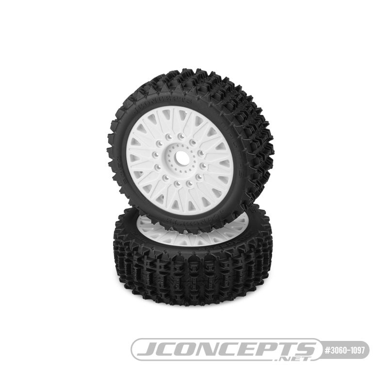 JConcepts Magma - yellow compound pre-mounted white #3395 wheel - Click Image to Close