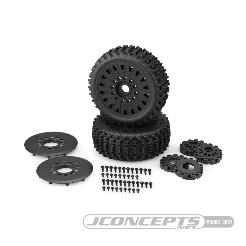 JConcepts Magma - yellow compound, pre-mounted black 3395 wheel – image 1