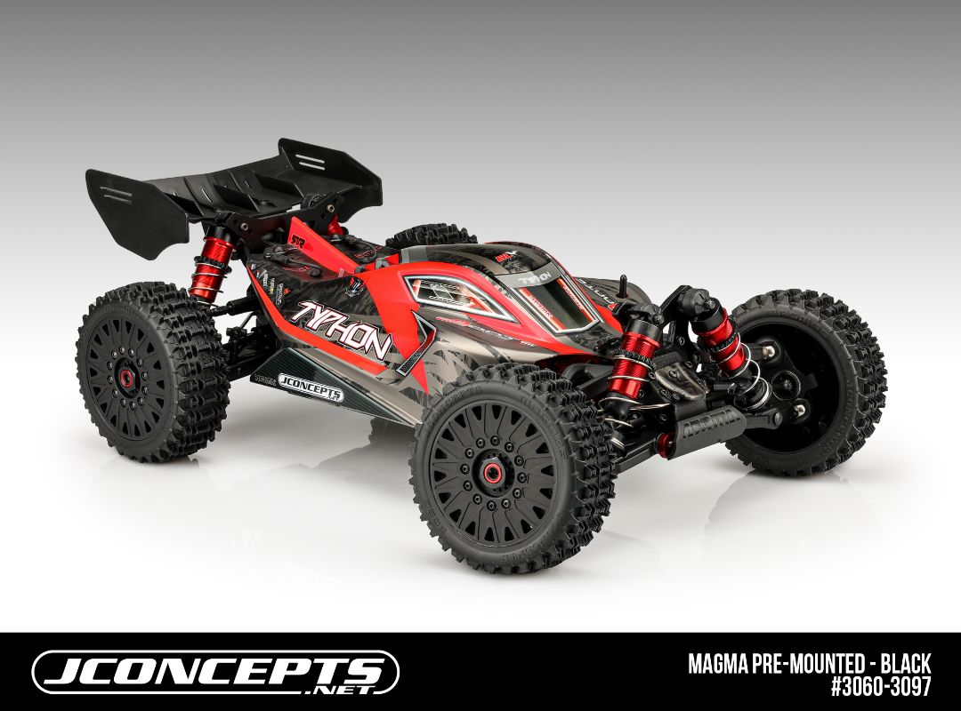 JConcepts Magma - yellow compound, pre-mounted black 3395 wheel – image 2