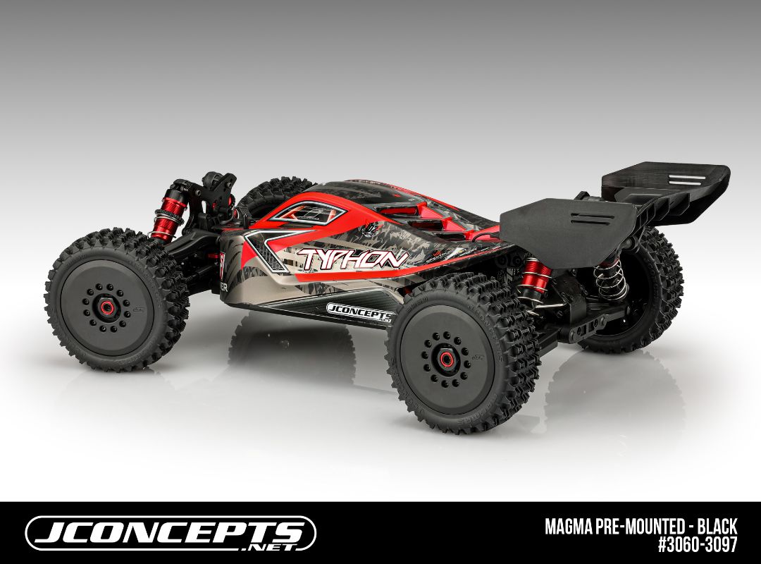 JConcepts Magma - yellow compound, pre-mounted black 3395 wheel – image 3