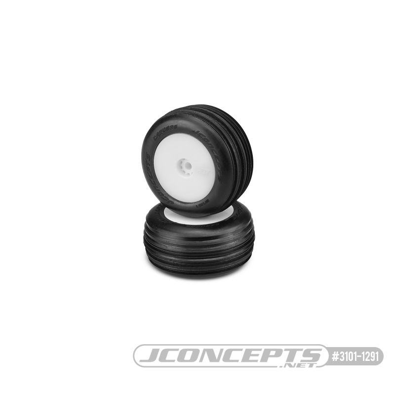 JConcepts Carvers - green compound - pre-mounted, white wheels - Click Image to Close