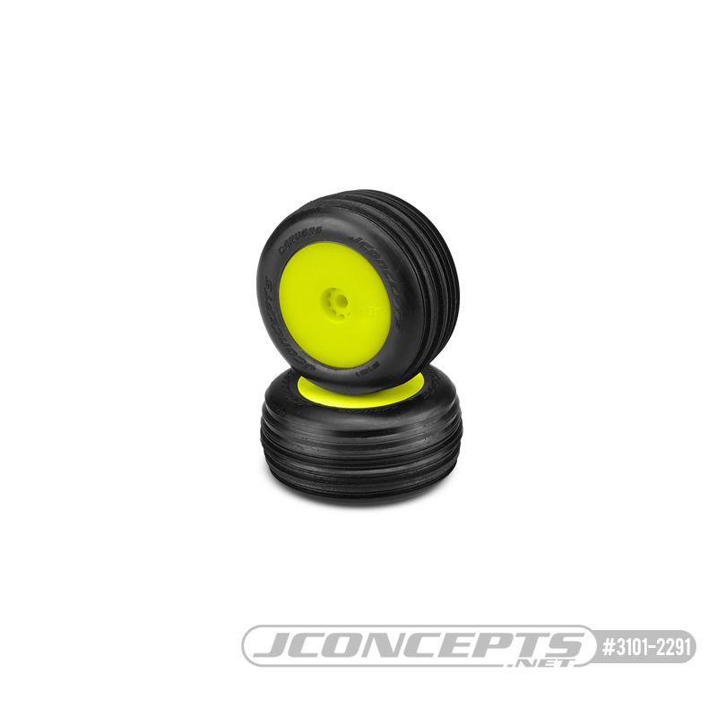 JConcepts Carvers - green compound - pre-mounted, yellow wheels