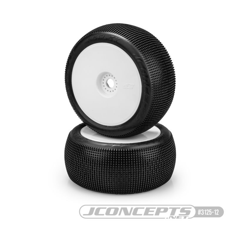 JConcepts Reflex - green compound, pre-mounted on 3369W wheels (Fits – 1/8th off-road truck vehicles)