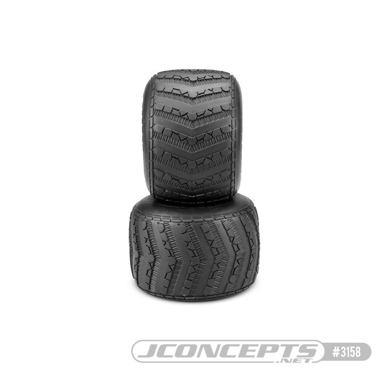 JConcepts Launch Monster Truck Tire - Blue Compound - Click Image to Close