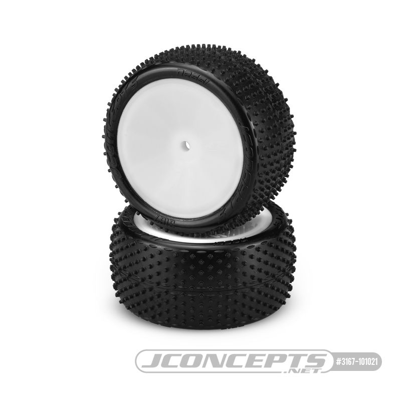 JConcepts Nessi - pink compound - pre-mounted on 3348W wheels - Click Image to Close