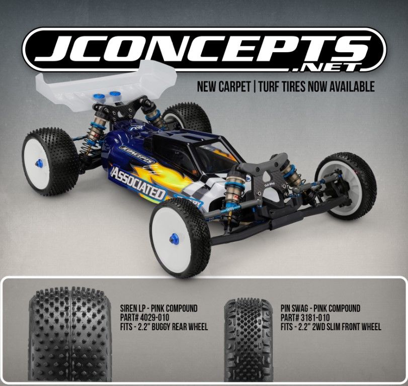 JConcepts Pin Swag-Pink Compound(Fits 2.2" 2WD Slim Front Wheel)