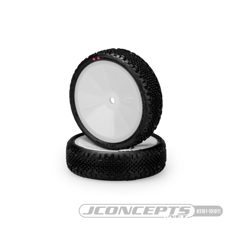 JConcepts Pin Swag 2WD Front - Pink Compound - Pre-Mounted On 3376W Wheels