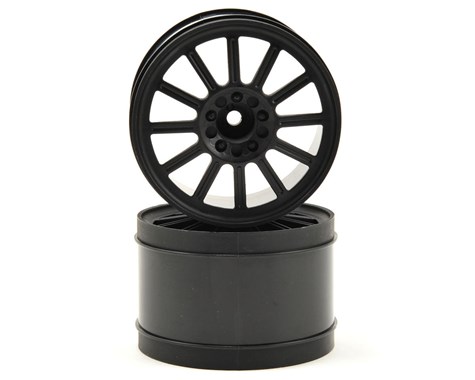 JConcepts Rulux 2.8" Stampede, Rustler 2wd Rear Black Wheel (2)