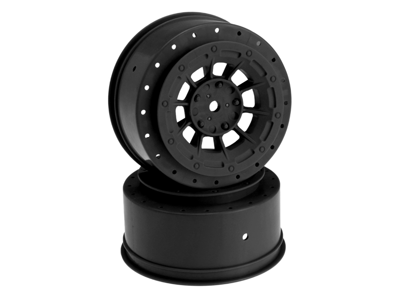 JConcepts Hazard - SC6.4 | Pro 2 SC10 | Pro4 SC10 Wheel - Black (2)