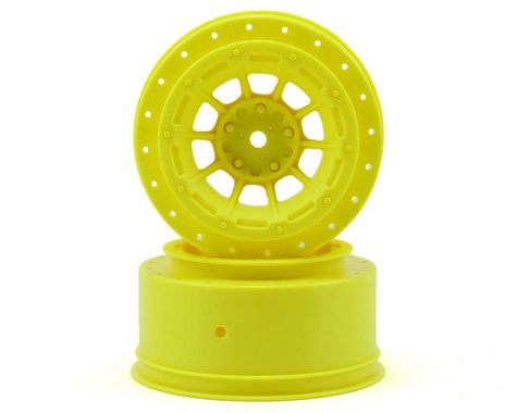 JConcepts Hazard - Slash rear, Slash 4x4 F&R wheel - (yellow) - - Click Image to Close