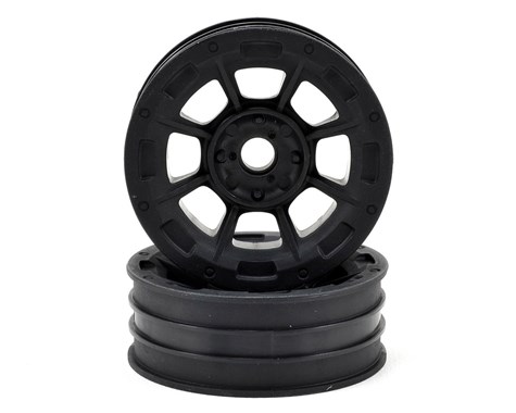 JConcepts Hazard 1.9" RC10 frt whl (blk) 3/16x5/16" flgd brg fit - Click Image to Close