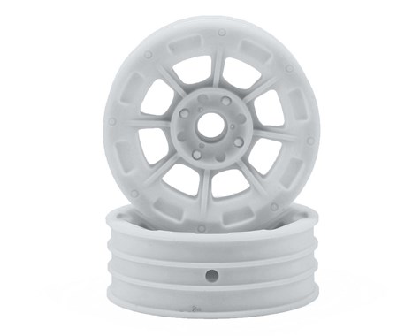 JConcepts Hazard 1.9" RC10 frt whl (wht) 3/16x5/16" flgd brg fit