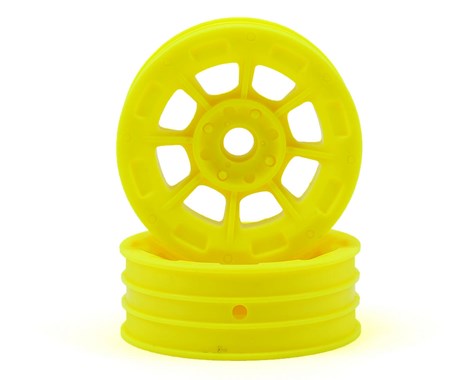 JConcepts Hazard - 1.9" RC10 front wheel - yellow (3/16 x 5/16"