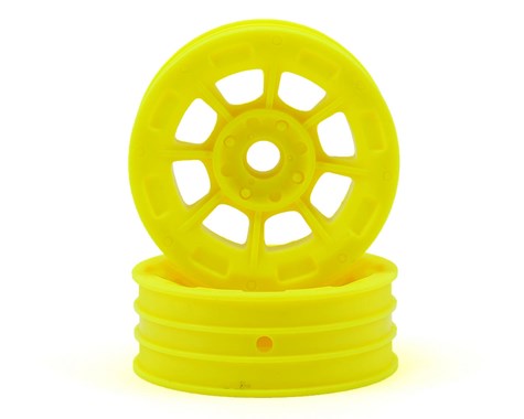 JConcepts Hazard - 1.9" RC10 front wheel - yellow (3/16 x 5/16" - Click Image to Close