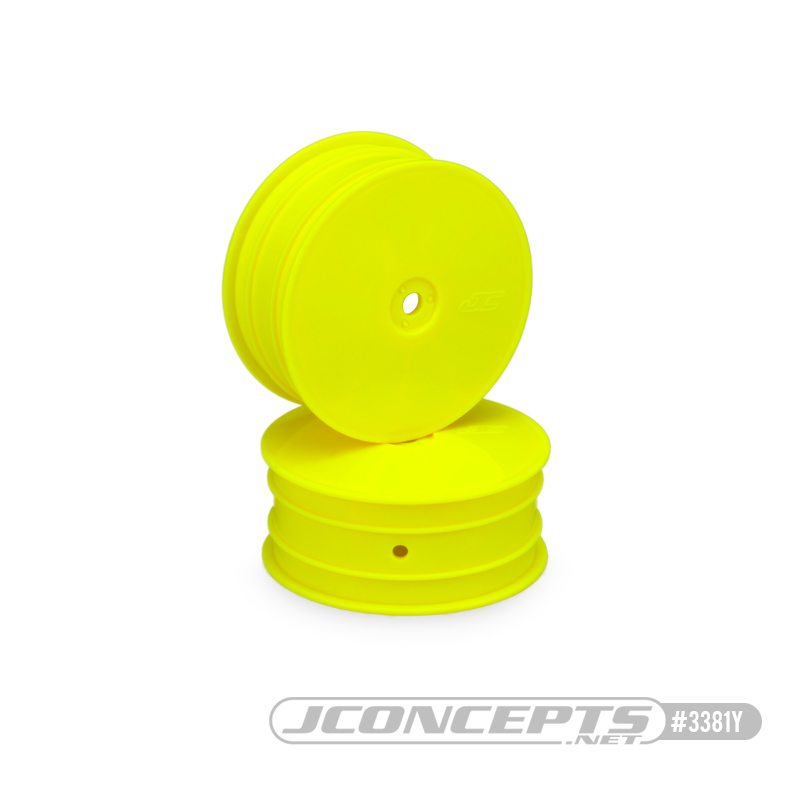 JConcepts Mono - L1 | L1R | YZ4-SF, 2.2" Front Wheel (Yellow)(4) - Click Image to Close