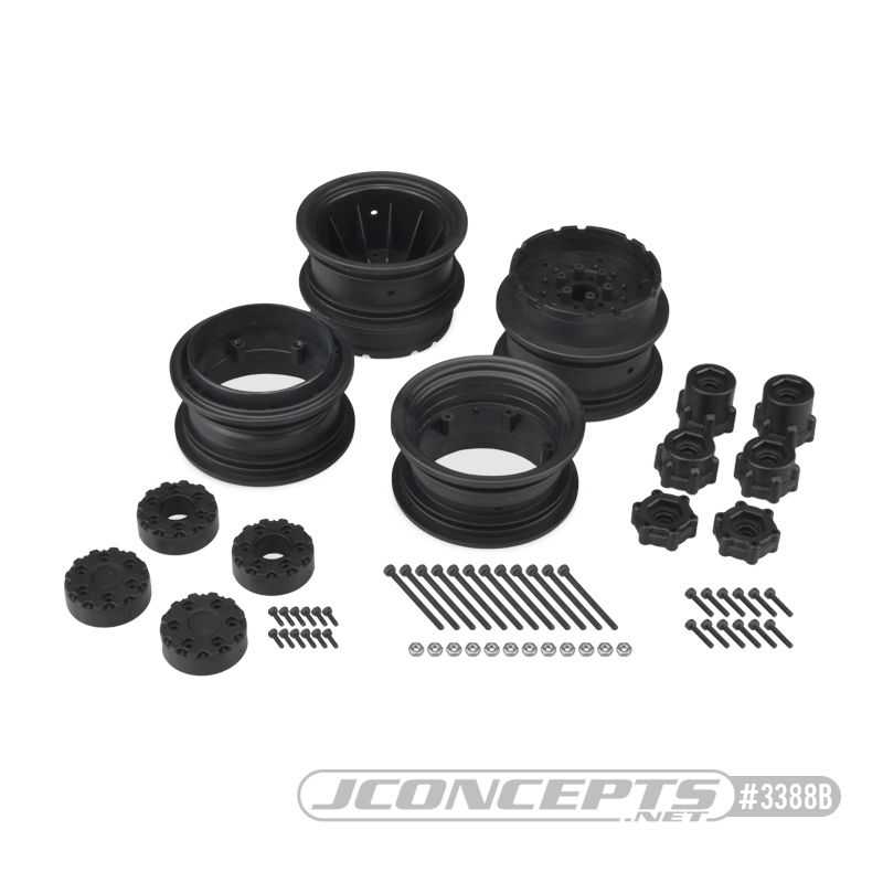 JConcepts Krimson Dually - 2.6" dual truck wheels w/ adaptors, - Click Image to Close