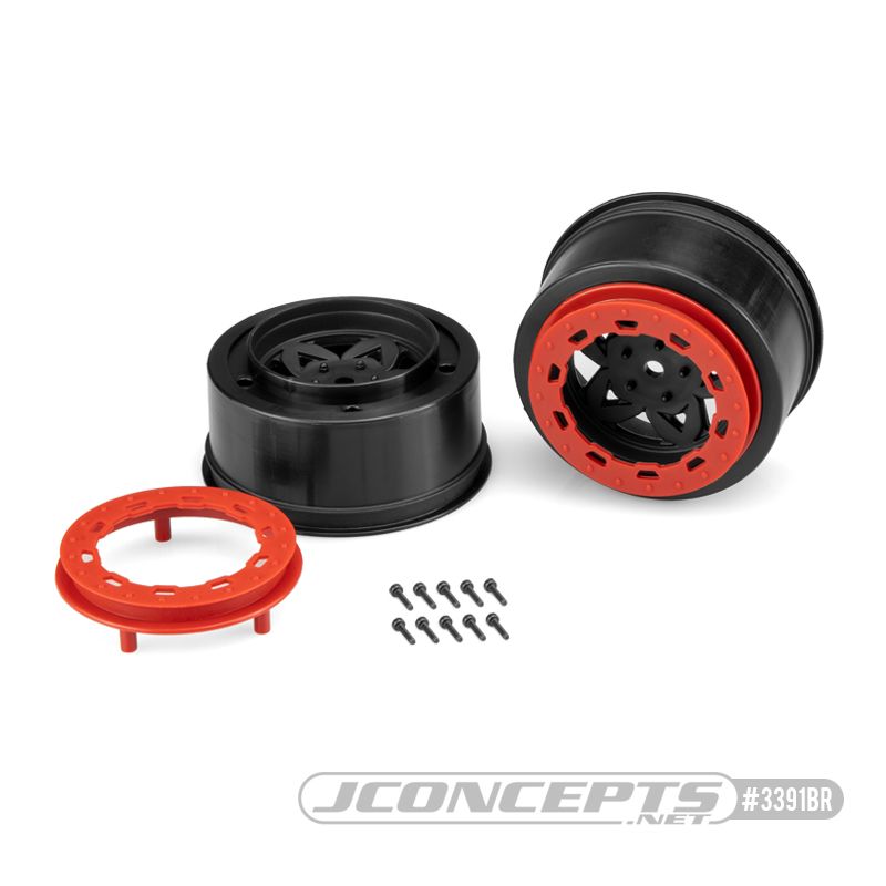 JConcepts Tremor, Slash rear, Slash 4x4 F&R wheel - black wheel - Click Image to Close