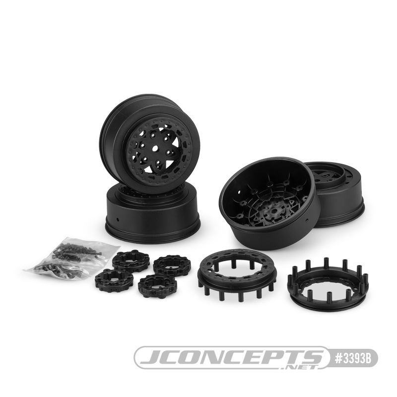 JConcepts Tremor Traxxas UDR Front & Rear Whl - Black (4) - Click Image to Close