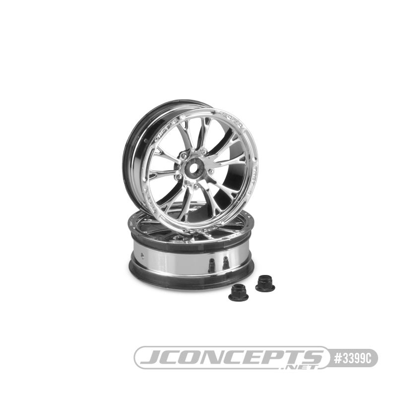 JConcepts Tactic Street Eliminator 2.2" 12mm hex frt whl (chrm) - Click Image to Close