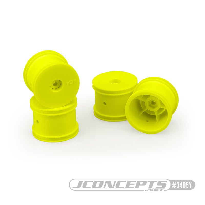 JConcepts Mono - Losi Mini-T 2.0 wheel - yellow (4) - Click Image to Close