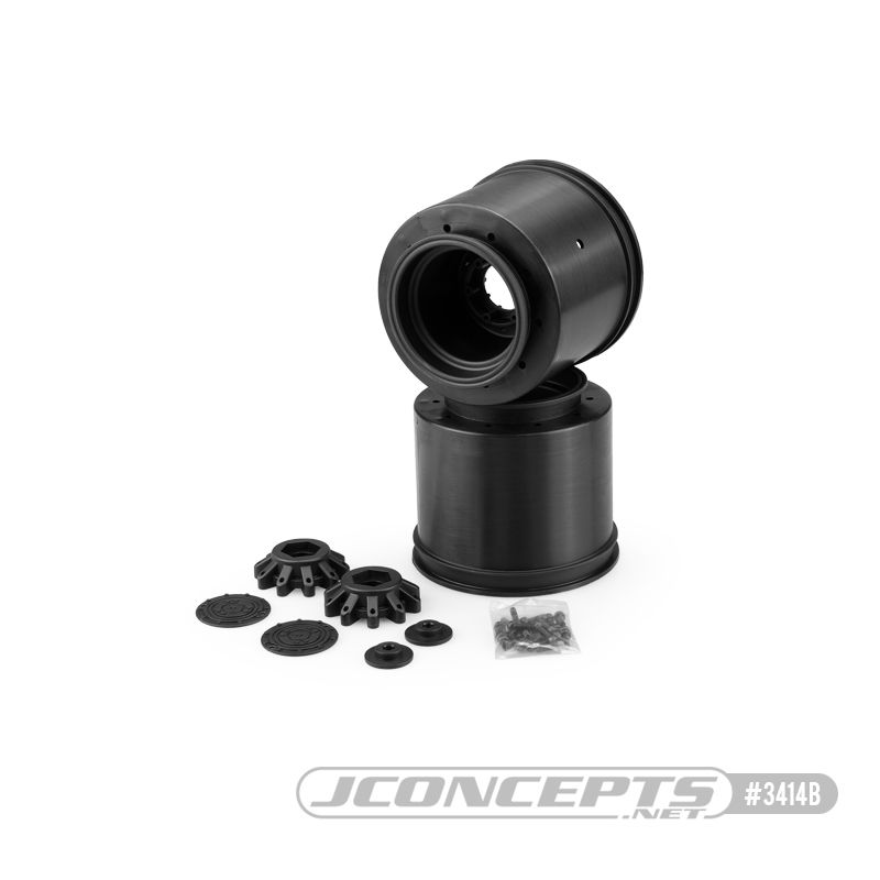 Jconcepts Aggressor 2.6 x 3.8" 17mm Hex Monster Truck Wheel Blac